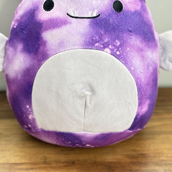 SQUISHMALLOWS Purple Tie Dye EASTON THE ANGLERFISH 12” Soft Plush Stuffed Toy - Picture 3 of 10